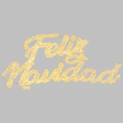 Scritta Feliz Navidad 3D, 125 x h 57 cm, 4300 microled bianco caldo e freddo, uso esterno
