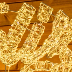 Scritta Feliz Navidad 3D, 125 x h 57 cm, 4300 microled bianco caldo e freddo, uso esterno