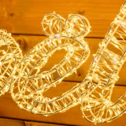 Scritta Joyeux Noel 3D, 115 x h. 65 cm, 3500 microled bianco caldo e freddo, uso esterno