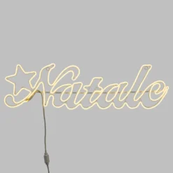 Scritta "Natale" in tubo effetto neon, 840 led bianco caldo