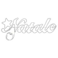 Scritta "Natale" in tubo effetto neon, 840 led bianco caldo