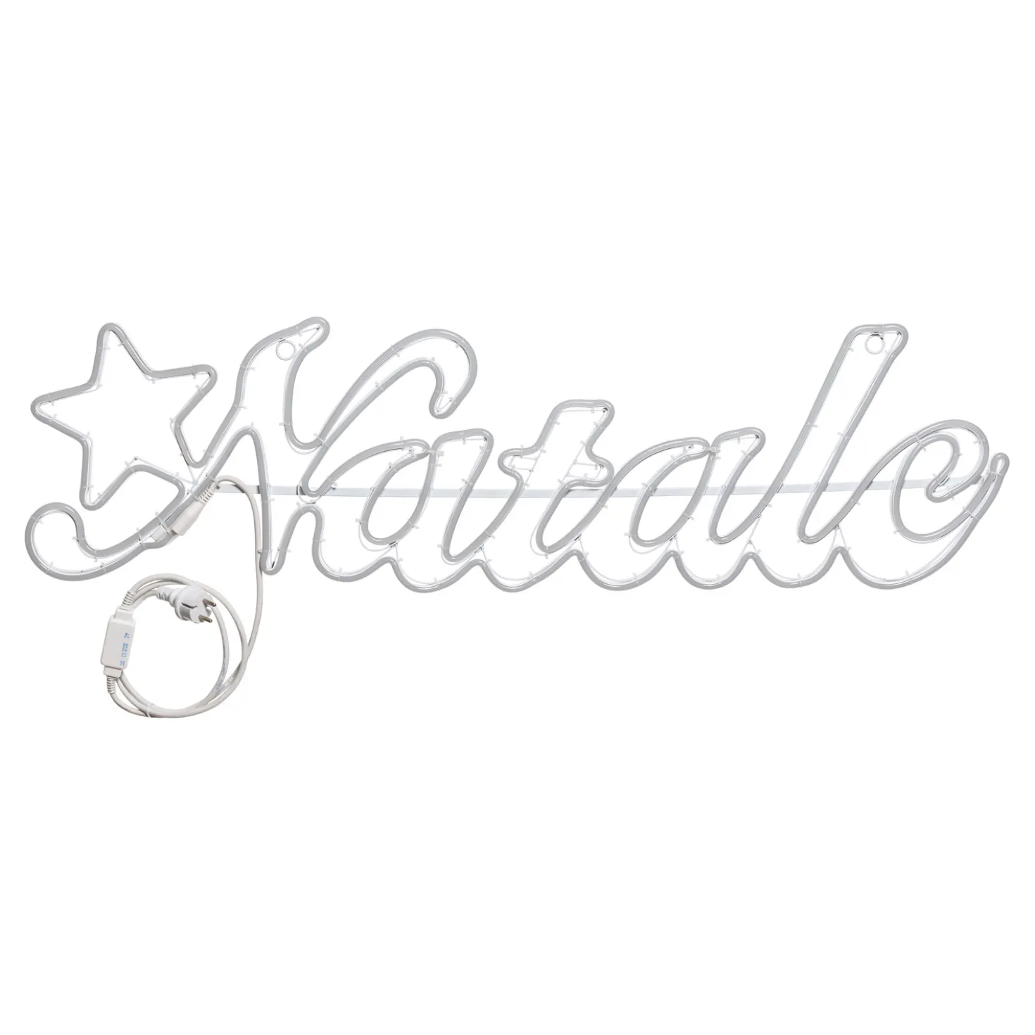 Scritta "Natale" in tubo effetto neon, 840 led bianco caldo