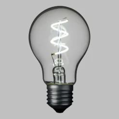 Serie VINTAGE LED 36V, Lampadina a goccia Ø 60 mm in vetro, led a spirale, bianco freddo