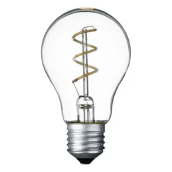 Serie VINTAGE LED 36V, Lampadina a goccia Ø 60 mm in vetro, led a spirale, blu