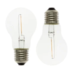 Serie VINTAGE LED 36V, Set 2 lampadine E27 di ricambio 36V, Ø 60 mm, led bianco caldo