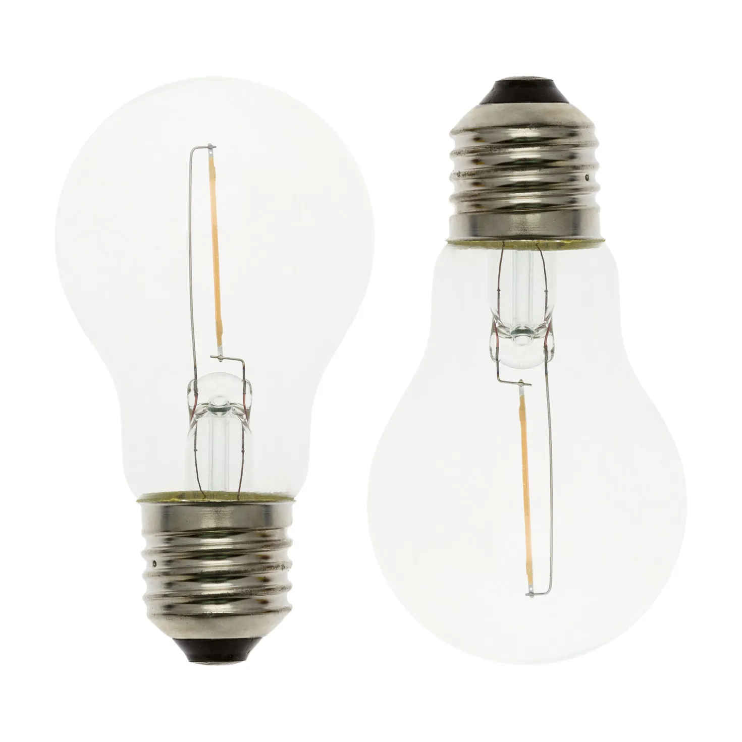 Serie VINTAGE LED 36V, Set 2 lampadine E27 di ricambio 36V, Ø 60 mm, led bianco caldo