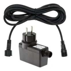 Serie Vintage LED 36V, Trasformatore 36V 24 watt per catene lampadine, 4 m di cavo nero