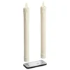 Set 2 candele sottili con gocce, h 23 cm