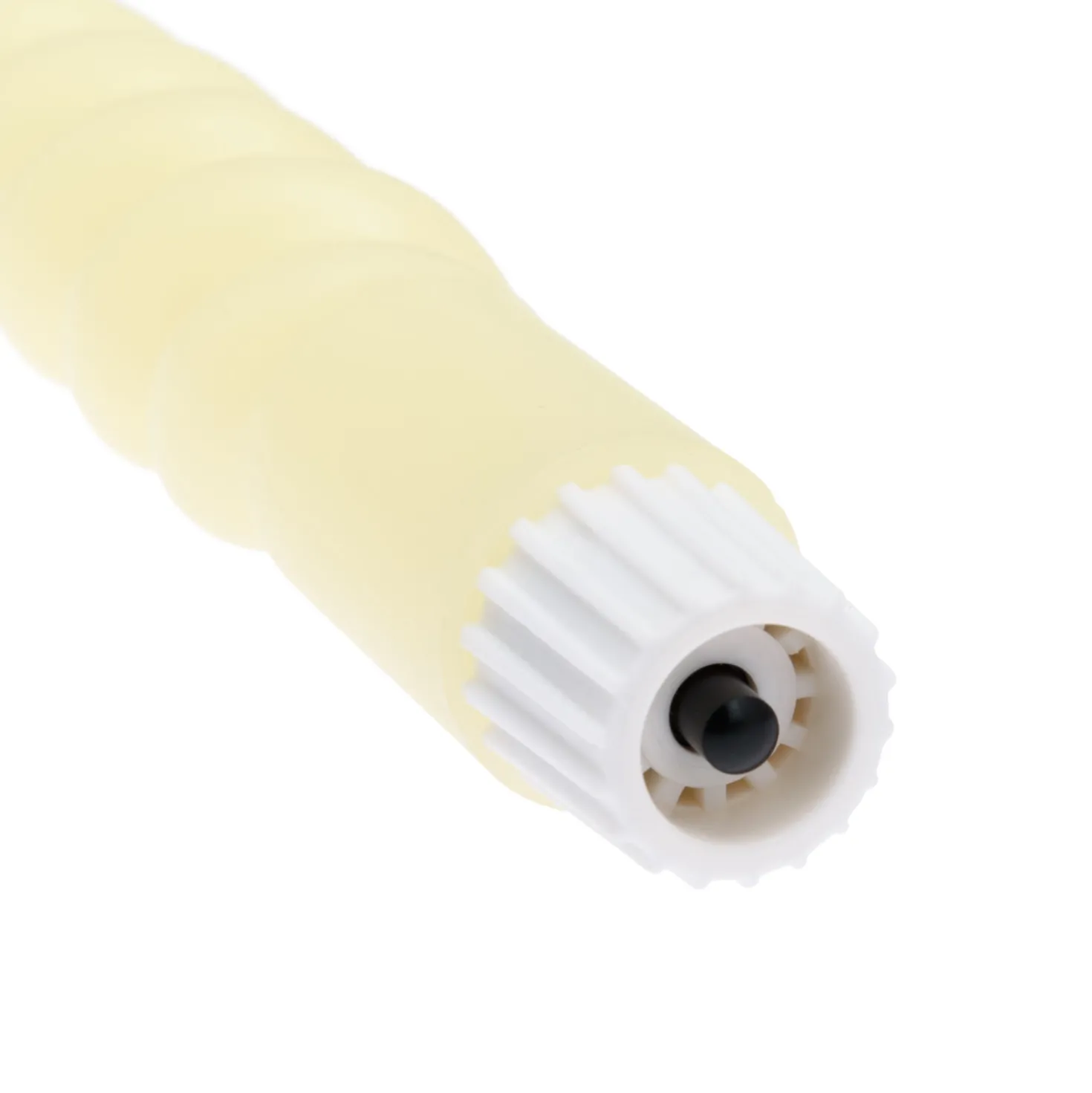 Set 2 Candele stelo avorio a spirale in cera, fiamma 3D con stoppino