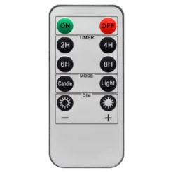 Set 2 Candele stelo verdi a coste in cera, fiamma 3D con stoppino