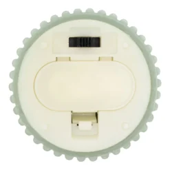 Set 2 candele verdi a coste in cera, fiamma 3D con stoppino