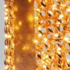 Set 3 Pacchi Regalo 3D Rose Gold, filo a spirale, forma cilindrica, led bianco caldo
