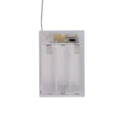 Set 3 Pacchi Regalo luminosi 3D in Tessuto Bianco Iridescente, led bianco caldo, uso interno