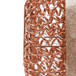 Set 3 Pacchi Regalo luminosi 3D Rose Gold, filo a spirale, led bianco caldo