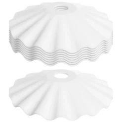 Set 8 paralumi bianchi per lampadine Vintage