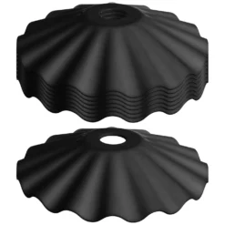 Set 8 paralumi neri per lampadine Vintage