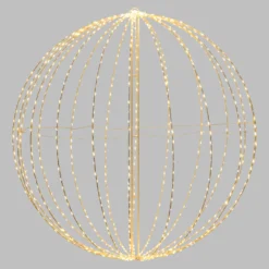 Sfera bianca ripiegabile 3D, Ø 94 cm, microled bianco caldo e freddo, uso interno