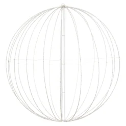 Sfera bianca ripiegabile 3D, Ø 94 cm, microled bianco caldo e freddo, uso interno