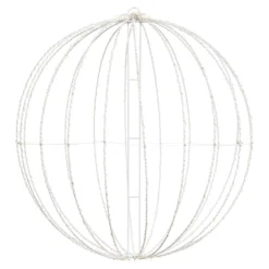 Sfera bianca ripiegabile 3D, Ø 54 cm, microled bianco caldo e freddo, uso interno