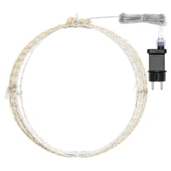 Sfera bianca ripiegabile 3D, Ø 30 cm, microled bianco caldo e freddo, uso interno