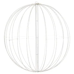Sfera bianca ripiegabile 3D, Ø 74 cm, microled bianco caldo e freddo, uso interno