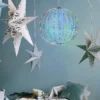Sfera 3D ripiegabile bianca Ø 40 cm, micro led RGB cambiacolore
