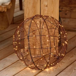 Sfera luminosa 3D, 240 microled bianco caldo