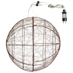 Sfera luminosa 3D, 240 microled bianco caldo