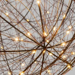 Sfera luminosa 3D, 240 microled bianco caldo