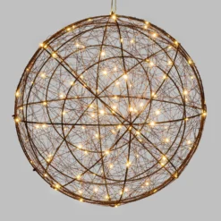 Sfera luminosa 3D, 240 microled bianco caldo