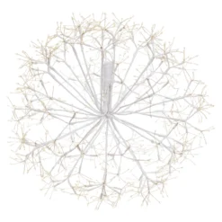 Sfera luminosa RICCO con rami bianchi, Ø 50 cm, microled bianco caldo, uso interno