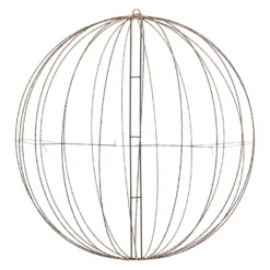 Sfera marrone ripiegabile 3D, Ø 94 cm, microled bianco caldo, uso interno