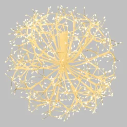 Sfera RICCO con rami bianchi, Ø 40 cm, 576 microled bianco caldo, uso interno