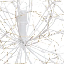 Sfera RICCO con rami bianchi, Ø 30 cm, 384 microled bianco caldo, uso interno