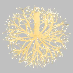 Sfera RICCO con rami bianchi, Ø 30 cm, 384 microled bianco caldo, uso interno
