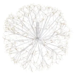 Sfera RICCO con rami bianchi, Ø 80 cm, 2500 microled bianco caldo, uso interno