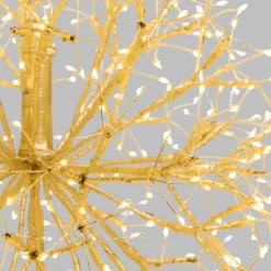 Sfera RICCO con rami champagne, Ø 40 cm, 576 microled bianco caldo e bianco freddo, uso interno