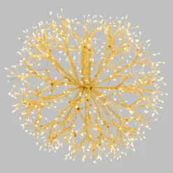 Sfera RICCO con rami champagne, Ø 40 cm, 576 microled bianco caldo e bianco freddo, uso interno
