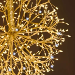 Sfera RICCO con rami champagne, Ø 40 cm, 576 microled bianco caldo e bianco freddo, uso interno