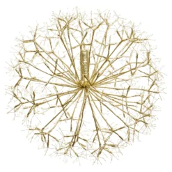 Sfera RICCO con rami champagne, Ø 60 cm, 1200 microled bianco caldo e bianco freddo, uso interno