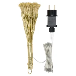 Sfera RICCO con rami champagne, Ø 30 cm, 384 microled bianco caldo e bianco freddo, uso interno