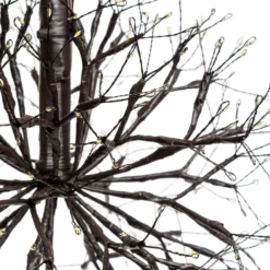 Sfera RICCO con rami marroni, Ø 30 cm, 384 microled bianco caldo, uso interno