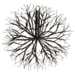 Sfera RICCO con rami marroni, Ø 30 cm, 384 microled bianco caldo, uso interno
