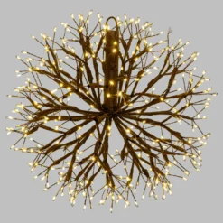 Sfera RICCO con rami marroni, Ø 30 cm, 384 microled bianco caldo, uso interno