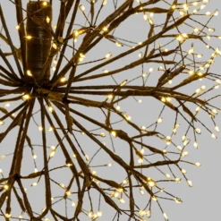 Sfera RICCO con rami marroni, Ø 40 cm, 576 microled bianco caldo, uso interno