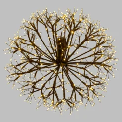 Sfera RICCO con rami marroni, Ø 40 cm, 576 microled bianco caldo, uso interno