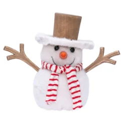 SnowPazzo luminoso 3D in legno, h 30 cm, Dual Color MicroLED bianco caldo e bianco freddo, uso interno