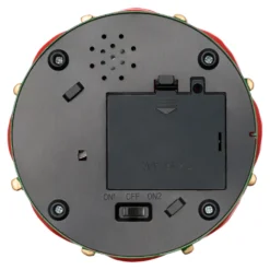 Soldato Schiaccianoci con Trenino Natale in movimento rotatorio, h 19 cm, musiche natalizie