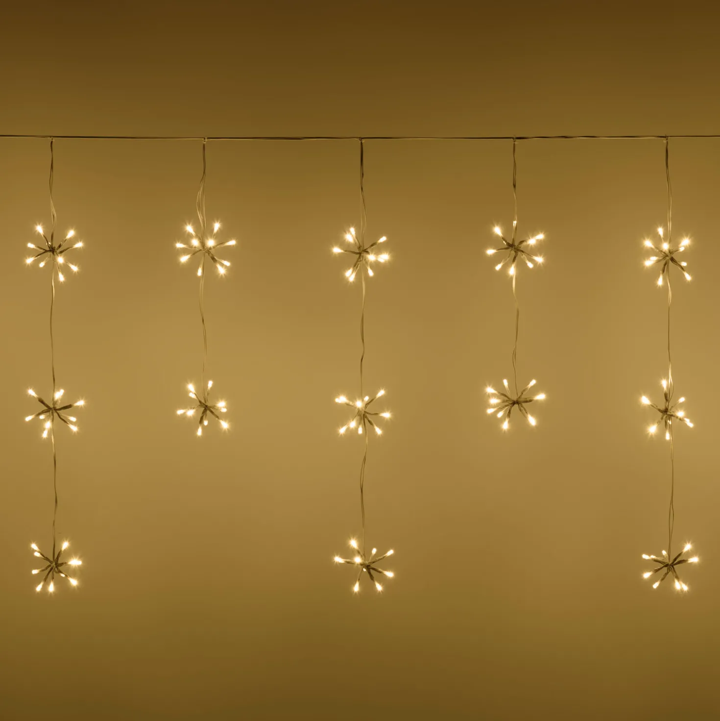 Stalattite Bunch 3 x h 0,7 m, led bianco caldo