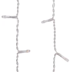 Stalattite Connect+ 5 x h 0,36 m, 400 led bianco caldo e bianco freddo, cavo trasparente, prolungabile